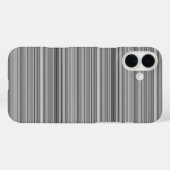 Süße graue Streifen Case-Mate iPhone Hülle (Rückseite (Horizontal))
