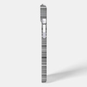 Süße graue Streifen Case-Mate iPhone Hülle (Rückseite / Links)