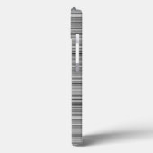 Süße graue Streifen Case-Mate iPhone Hülle (Rückseite / Links)