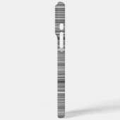 Süße graue Streifen Case-Mate iPhone Hülle (Rückseite / Links)