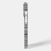 Süße graue Streifen Case-Mate iPhone Hülle (Rückseite / Links)