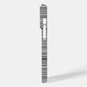 Süße graue Streifen Case-Mate iPhone Hülle (Rückseite / Links)