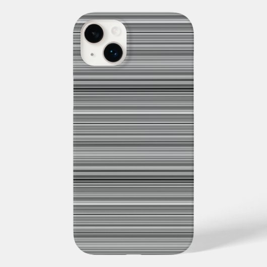 Süße graue Streifen Case-Mate iPhone Hülle (Rückseite)