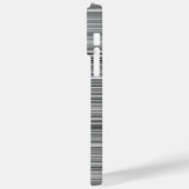 Süße graue Streifen Case-Mate iPhone Hülle (Rückseite / Links)