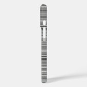 Süße graue Streifen Case-Mate iPhone Hülle (Rückseite / Links)