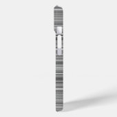 Süße graue Streifen Case-Mate iPhone Hülle (Rückseite / Links)