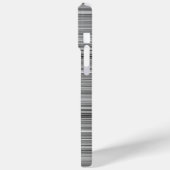 Süße graue Streifen Case-Mate iPhone Hülle (Rückseite / Links)