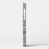 Süße graue Streifen Case-Mate iPhone Hülle (Rückseite / Links)