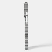 Süße graue Streifen Case-Mate iPhone Hülle (Rückseite / Links)
