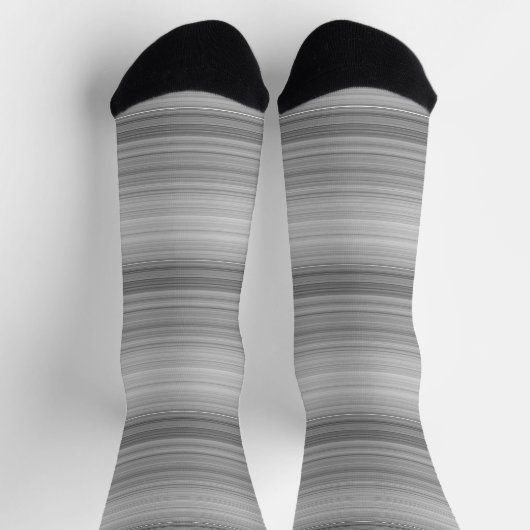 Süße graue Streifen Socken (Oben)