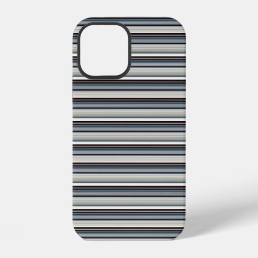 Süße graue weiße Streifen iPhone Hülle (Rückseite)