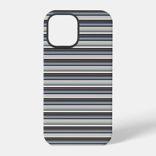 Süße graue weiße Streifen iPhone Hülle (Rückseite)