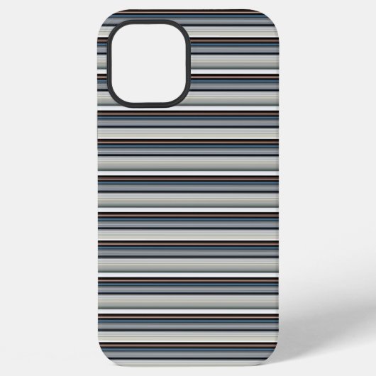 Süße graue weiße Streifen iPhone Hülle (Rückseite)