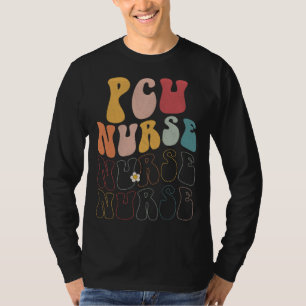 Süße groovy PCU Krankenschwester RN ICU ER Kinderh T-Shirt