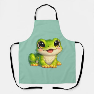 Süße großäugige Frosch Kawaii Tier Design Schürze