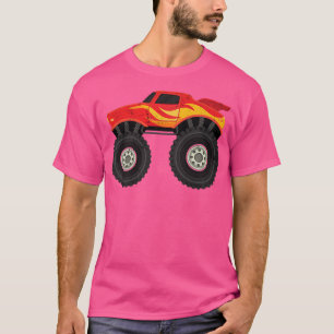 Süße große Auto Fans Coole Trucker Rotes Monster T T-Shirt