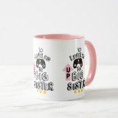 Süße große Schwester-Ebene Wortkunst  Tasse (VorderseiteRechts)
