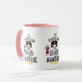 Süße große Schwester-Ebene Wortkunst  Tasse (Vorderseite Links)
