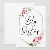 Süße große Schwester Einladung (Vorne/Hinten)