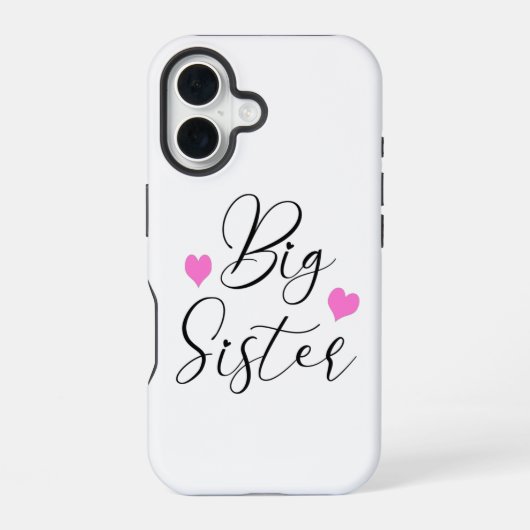 Süße große Schwester iPhone 16 Hülle (Rückseite)