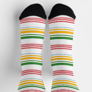 Süße grün gelbe Streifen Kissenhülle Socken