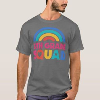 Süße Grundschullehrerin 5. Klasse Squad mit Retro T-Shirt