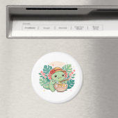 Süße grüne Axolotl-Magnete Magnet (In Situ (Geschirrspüler))