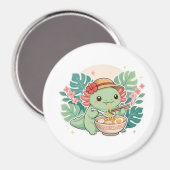 Süße grüne Axolotl-Magnete Magnet (Vorderseite/Rückseite)