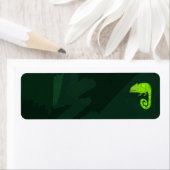 Süße grüne Chamäleon-Illustration tropisches Repti (Insitu)