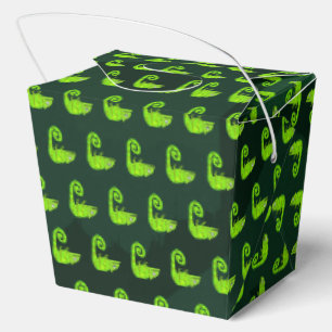 Süße grüne Chamäleon-Illustration tropisches Repti Geschenkschachtel