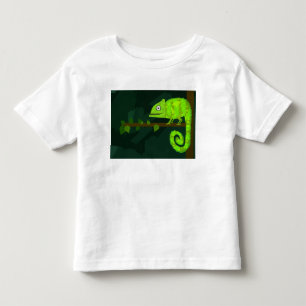 Süße grüne Chamäleon-Illustration tropisches Repti Kleinkind T-shirt