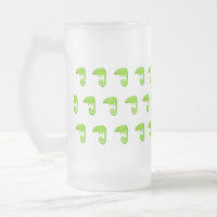 Süße grüne Chamäleon-Illustration tropisches Repti