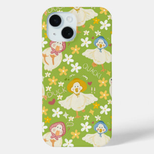 Süße grüne Ente & Gänseblümchen nahtloses Muster Case-Mate iPhone Hülle
