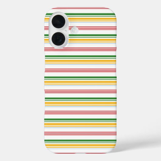 Süße grüne gelbe Streifen Case-Mate iPhone Hülle (Rückseite)