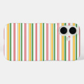 Süße grüne gelbe Streifen Case-Mate iPhone Hülle (Rückseite (Horizontal))