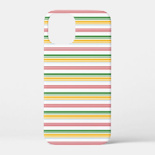 Süße grüne gelbe Streifen Case-Mate iPhone Hülle (Rückseite)