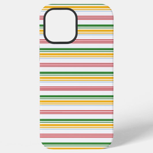 Süße grüne gelbe Streifen iPhone Hülle (Rückseite)