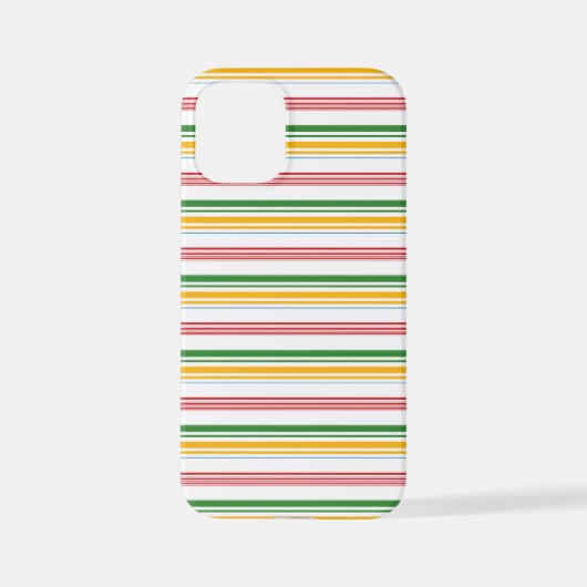 Süße grüne gelbe Streifen iPhone Hülle (Rückseite)