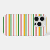 Süße grüne gelbe Streifen iPhone Hülle (Rückseite (Horizontal))