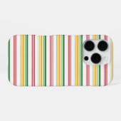 Süße grüne gelbe Streifen iPhone Hülle (Rückseite (Horizontal))