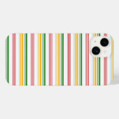 Süße grüne gelbe Streifen iPhone Hülle (Rückseite (Horizontal))