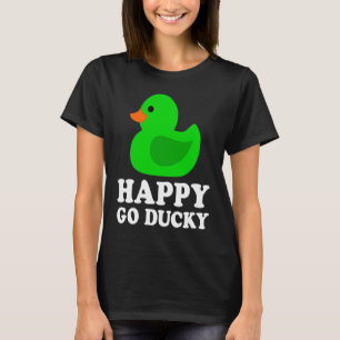 Süße grüne Gummiente Liebhaber Lucky Go Ducky Lust T-Shirt