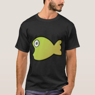 süße grüne oder gelbe Fische T-Shirt