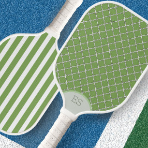 Süße grüne präppy monogrammierte Pickleball-Schläg Pickleball Schläger