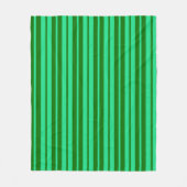Süße grüne stilvolle Streifenmuster-Design Fleecedecke (Vorderseite)