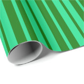 Süße grüne stilvolle Streifenmuster-Design Geschenkpapier (Rolleneckpunkt)