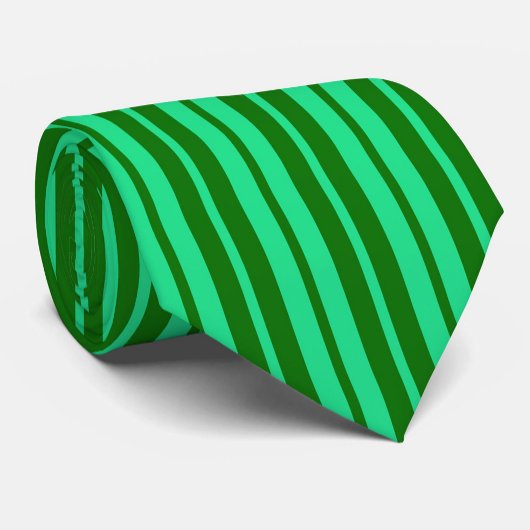 Süße grüne stilvolle Streifenmuster-Design Krawatte