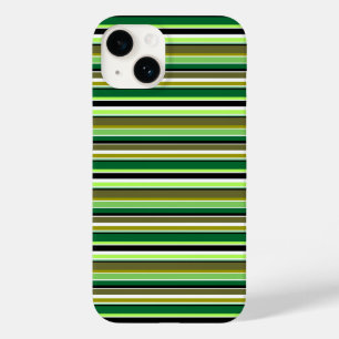 Süße grüne weiße Streifen Case-Mate iPhone 14 Hülle