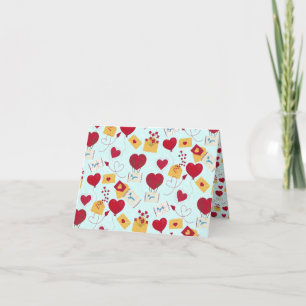 Süße grungige schöne Valentinstag-Luftpost-Liebesb Feiertagskarte