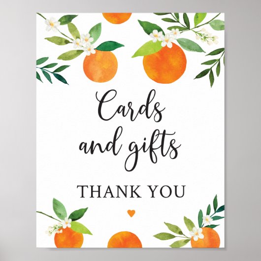 Süsse Grünpflanzen Blumenkarten und Geschenkschild Poster (Vorne)